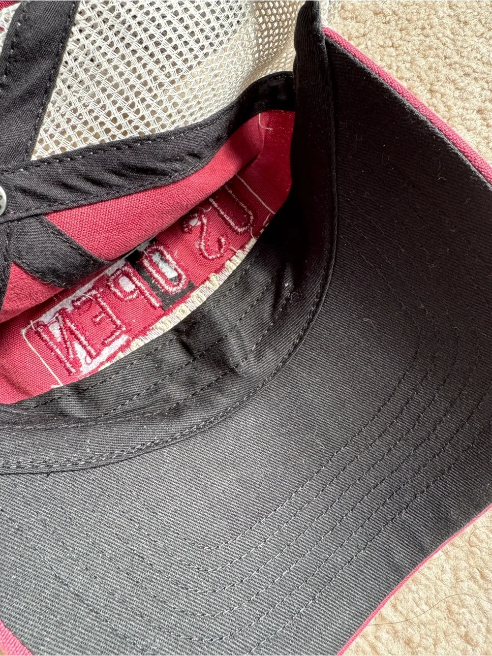 47 US Open Maroon and White Mesh Trucker Cap